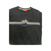 Enrico Coveri T-Shirt with Zig-Zag Stripe Print Black